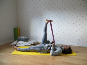 stretching leg